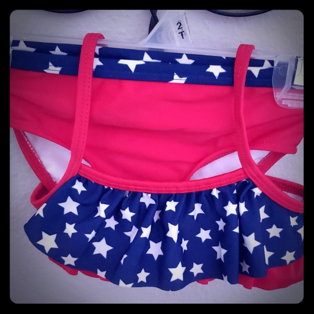Girls 24M Stars and Stripes Bikini